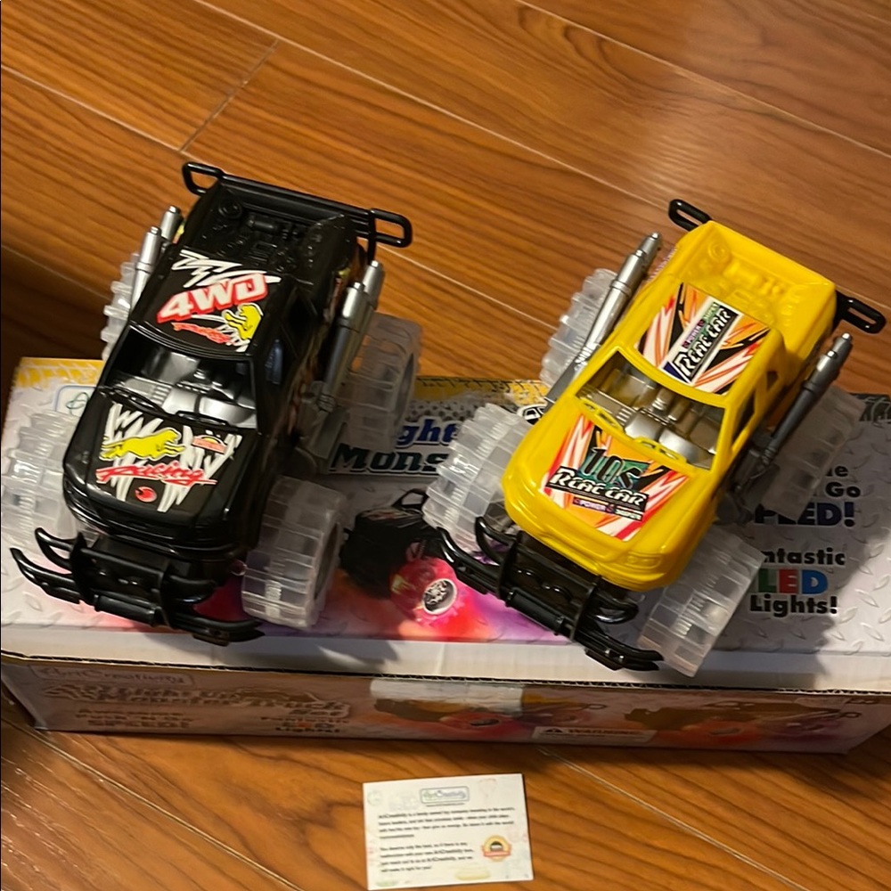 ArtCreativity Light Up Monster Trucks
- Black and Yellow
